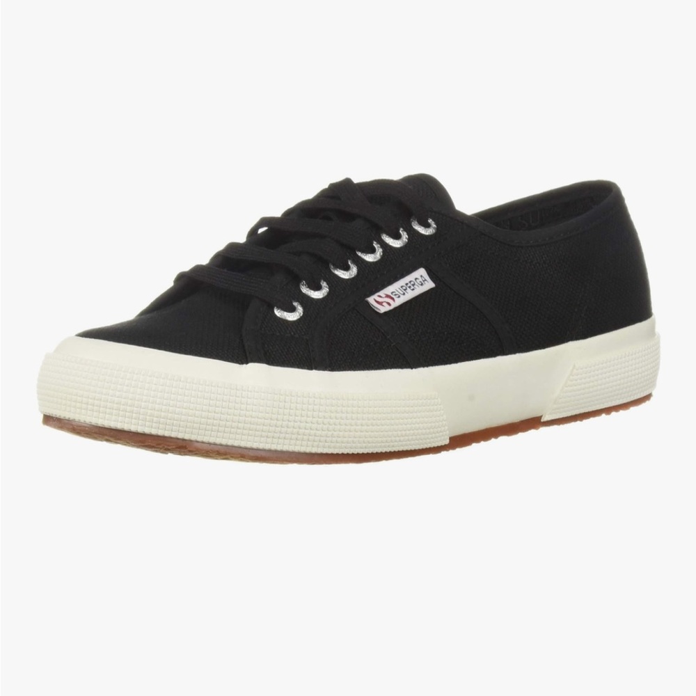 Superga Classic Black Canvas Shoes